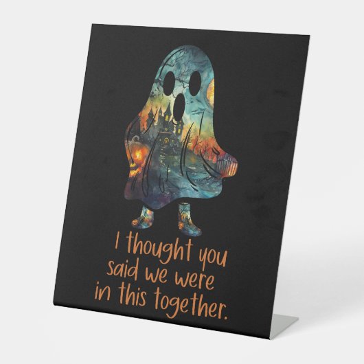 Ich dachte, Sie sagten, wir wären zusammen darin Sockelschild (Vorderseite)