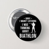 Ich dachte über Biathlon nach - Ski Shooting Bi Button (Vorne & Hinten)