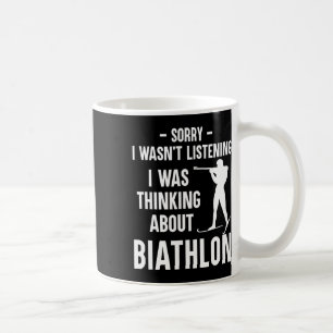 Ich dachte über Biathlon nach - Ski Shooting Bi Kaffeetasse