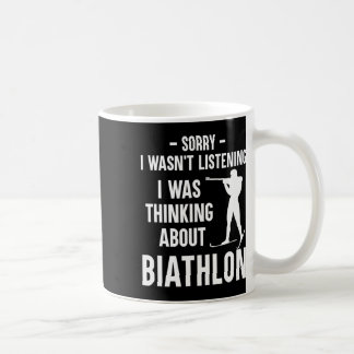 Ich dachte über Biathlon nach - Ski Shooting Bi Kaffeetasse