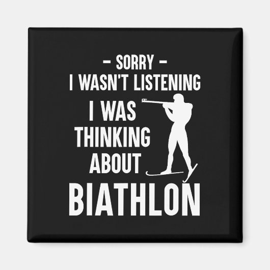 Ich dachte über Biathlon nach - Ski Shooting Bi Magnet (Vorne)