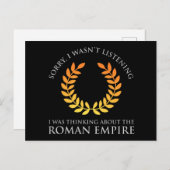 Ich dachte über das Römische Reich nach Postkarte (Vorne/Hinten)