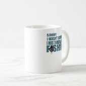 Ich dachte über die Fischerei Liebe Kaffeetasse (VorderseiteRechts)
