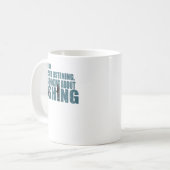 Ich dachte über die Fischerei Liebe Kaffeetasse (Vorderseite Links)