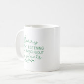Ich dachte über meine Pflanze nach Kaffeetasse (Vorderseite Links)