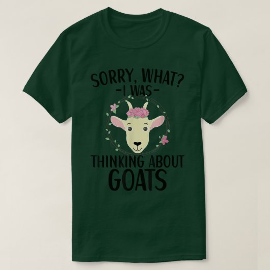 Ich dachte über Ziegenkleidung Bauer weit T-Shirt (Design vorne)