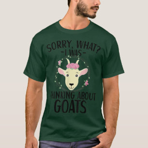 Ich dachte über Ziegenkleidung Bauer weit T-Shirt
