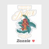 Ich dachte, wir wären hier zu Detox - der weiße Lo Aufkleber (Blatt)