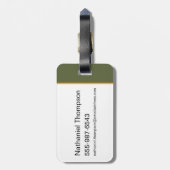 Ich dachte, wir wären hier zu Detox - der weiße Lo Gepäckanhänger (Rückseite vertikal)