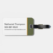 Ich dachte, wir wären hier zu Detox - der weiße Lo Gepäckanhänger (Rückseite horizontal)