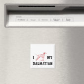 Ich Dalmatiner meinen Dalmatiner Magnet (In Situ (Geschirrspüler))
