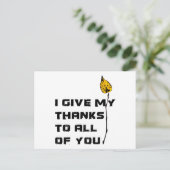 Ich danke euch allen postkarte (Stehend Vorderseite)