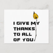 Ich danke euch allen postkarte (Vorderseite)