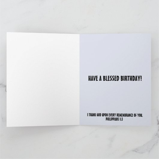 ICH DANKE GOTT AN JEDE ERINNERUNG AN EUCH KABIN KARTE (Innenseite)