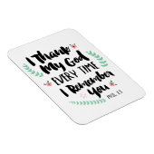 Ich danke Gott jedes Mal, wenn ich dich erinnere M Magnet (Rechte Seite)