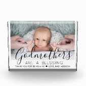 Ich danke Ihnen für die Taufe oder die Feier der M Fotoblock (Vorderseite)