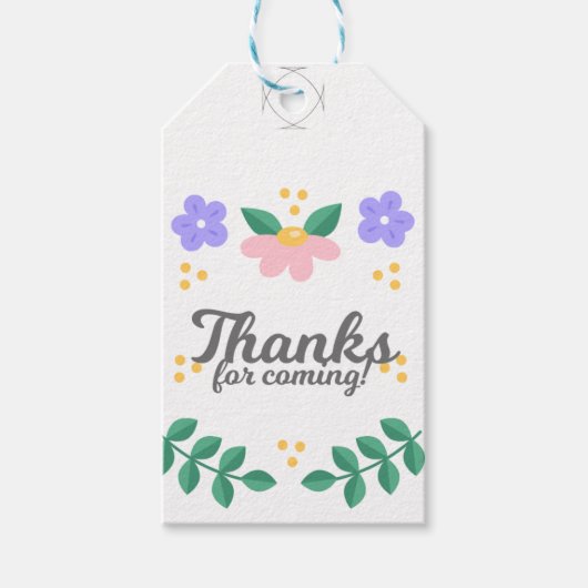 Ich danke Ihnen Personalisiert Geschenkanhänger (Vorderseite)