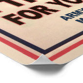 Ich danke Ihnen Poster (Ecke)