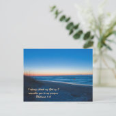 Ich danke immer meinem Gott, wie ich mich an dich  Postkarte (Stehend Vorderseite)