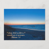 Ich danke immer meinem Gott, wie ich mich an dich  Postkarte (Vorderseite)