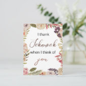 Ich danke Jehovah, wenn ich an Sie Philippinen den Postkarte (Stehend Vorderseite)