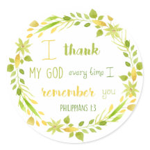 Ich danke meinem Gott jedes Mal, wenn ich mich an 