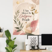 Ich Darf Menschen Entwachsen Poster (Heimbüro)