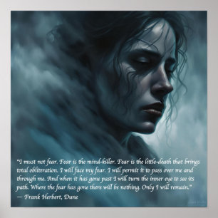 "Ich darf nicht Angst haben." Dune Poster