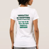 Ich datiere nur Reiter Fans T-Shirt (Rückseite)