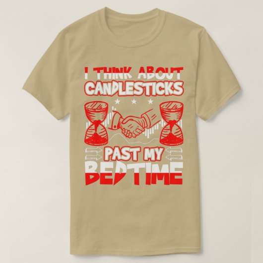 Ich denke an Candlesticks, die meinen Bettzeug ver T-Shirt (Design vorne)