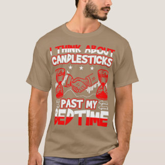Ich denke an Candlesticks, die meinen Bettzeug ver T-Shirt