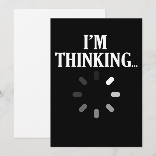 Ich denke an Computer-IT-Tech-Software-Programmier Dankeskarte (Vorne/Hinten)