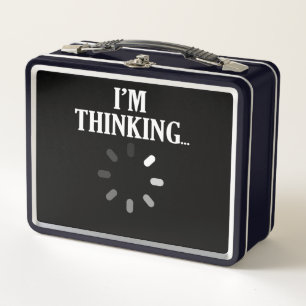 Ich denke an Computer-IT-Tech-Software-Programmier Metall Brotdose