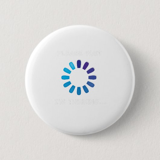 Ich denke an das Shirt des Computerprogramms Button (Vorderseite)