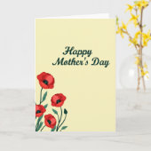 Ich denke an Dich Mutter Karte (Gelbe Blume)