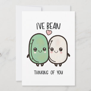 Ich denke an euch Valentinstag Food Pun Feiertagskarte