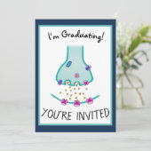 Ich denke an Neuron Synapse Einladung (Stehend Vorderseite)