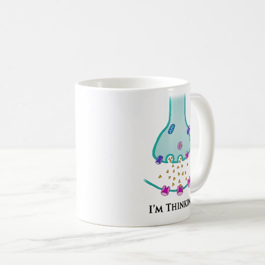 Ich denke an Neuron Synapse Kaffeetasse (VorderseiteRechts)