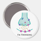 Ich denke an Neuron Synapse Magnet (Vorderseite/Rückseite)