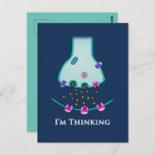 Ich denke an Neuron Synapse Postkarte (Vorne/Hinten)