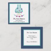 Ich denke an Neuron Synapse Quadratische Visitenkarte (Vorne/Hinten)