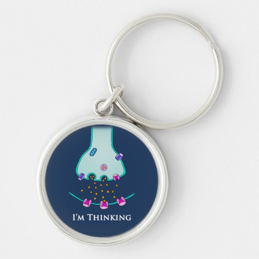 Ich denke an Neuron Synapse Schlüsselanhänger (Vorne)