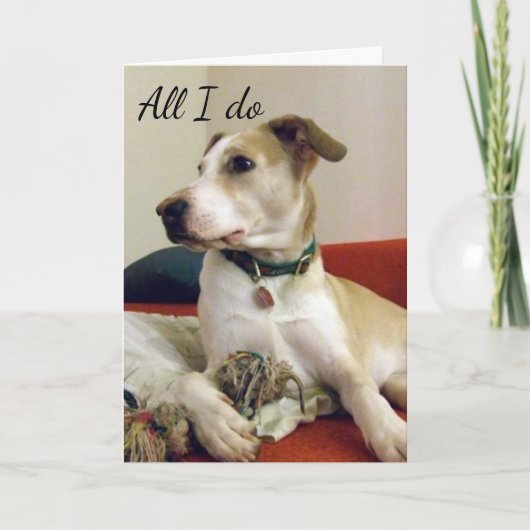 ICH DENKE AN "SIE". KARTE (Vorderseite)