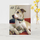 ICH DENKE AN "SIE". KARTE (Gelbe Blume)