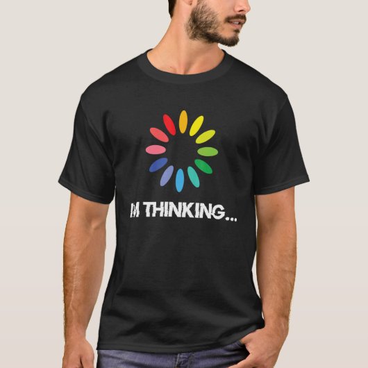 Ich denke an Techies Computer Coding Geeks Nerd Pr T-Shirt (Vorderseite)