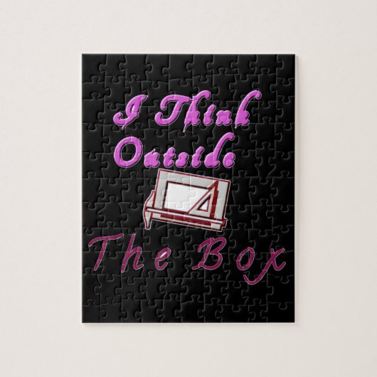 Ich denke aus der Box: Kreatives Design Puzzle (Vertikal)
