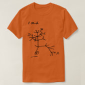 Ich denke, Baum des Lebens Darwin  T-Shirt (Design vorne)