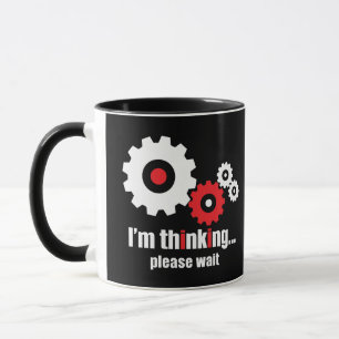 Ich denke, bitte warten tasse
