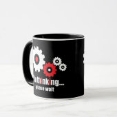 Ich denke, bitte warten tasse (Vorderseite Links)