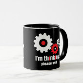 Ich denke, bitte warten tasse (VorderseiteRechts)